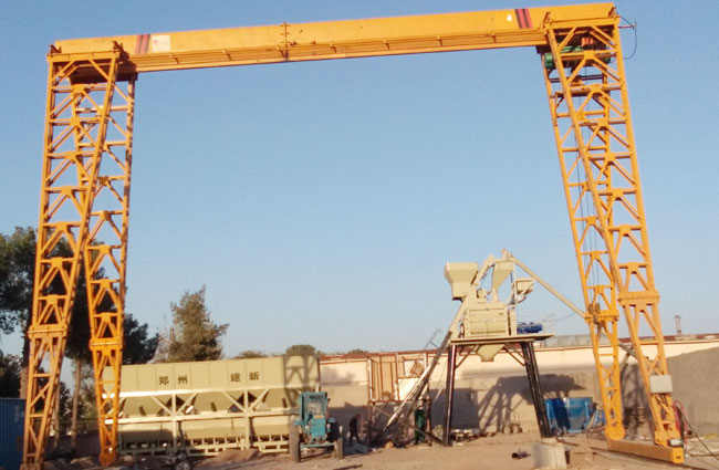鄭州建新機械75混凝土攪拌站在烏茲別克斯坦安裝作業
